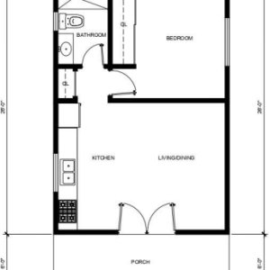 1 BEDROOM / 1 BATHROOM (468S.F)