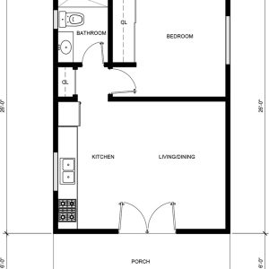 1 BEDROOM / 1 BATHROOM (488 S.F)