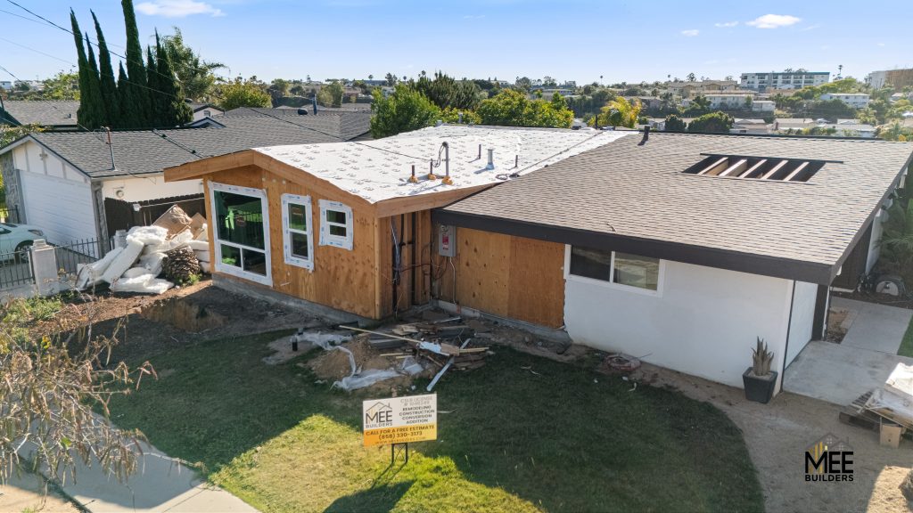 Aerial view of a completed Valley Center ADU positioned for rental income