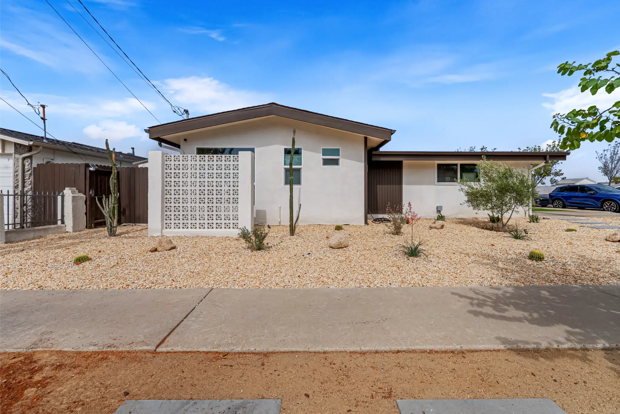 Remodeled single-story San Diego home exterior after a room addition, Adler Avenue